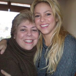 Nidia with her daughter Shakira. 